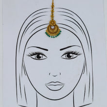 Green Maang Tikka 3040-7105