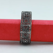 Silver Oxidized Bangles/Kada 9924-R