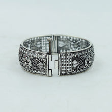 Silver Oxidized Bangles/Kada 9924-R