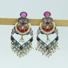 Chandbali Oxidized Earring 15424-59