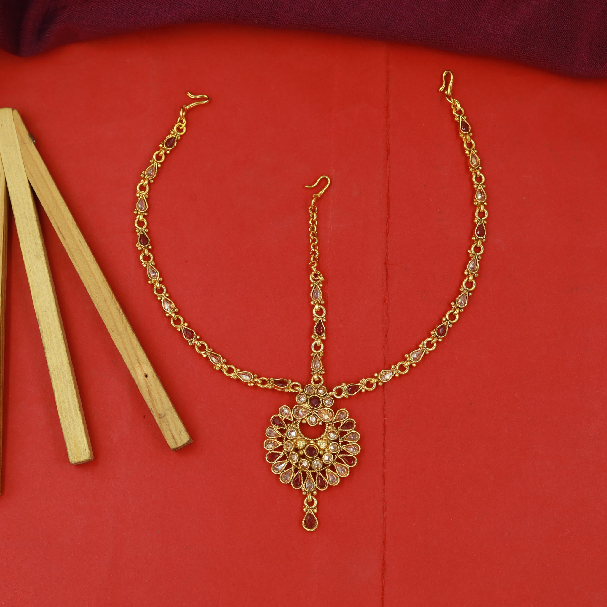 Gold Look Mathapatti 13988-21