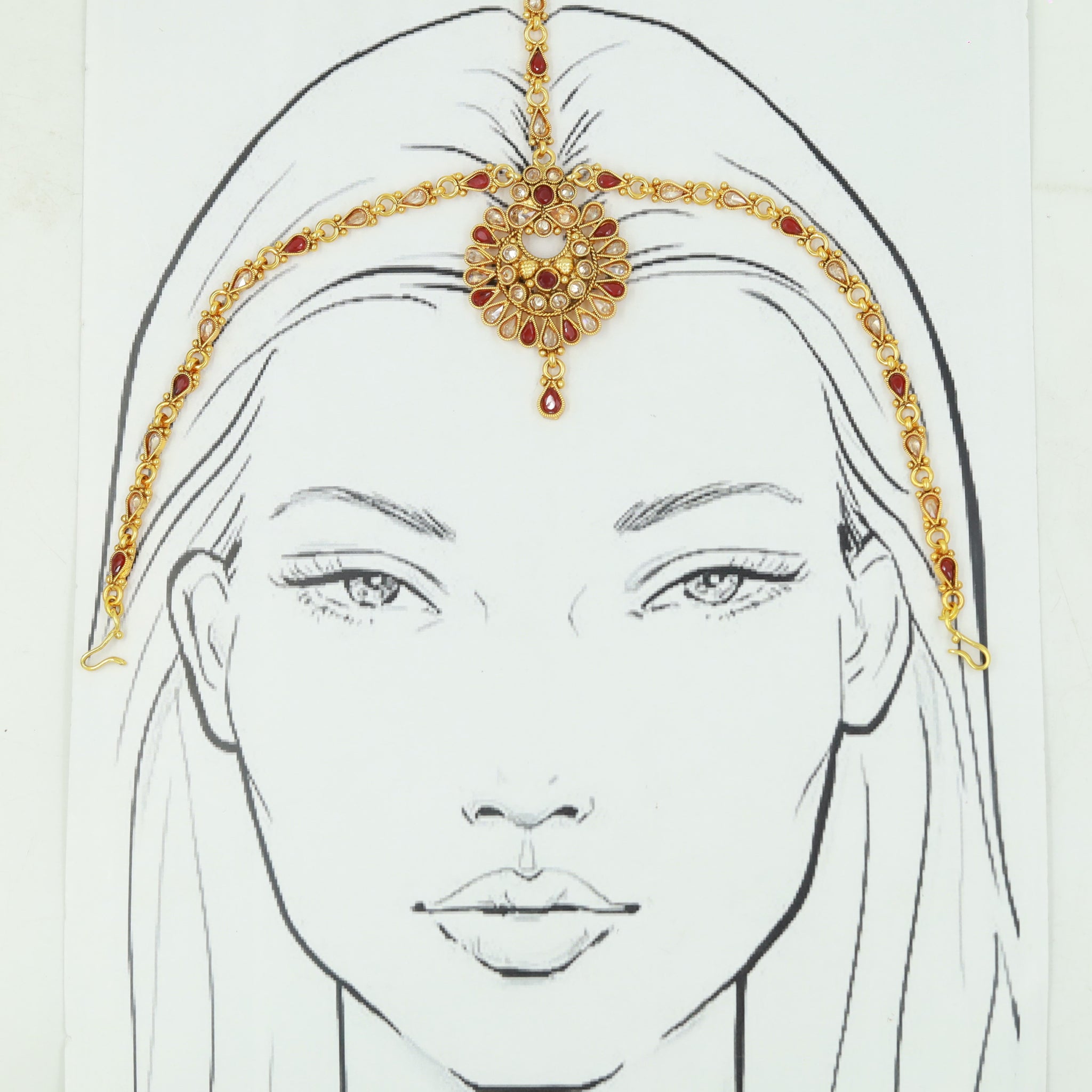 Gold Look Mathapatti 13988-21
