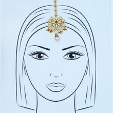 Kundan Ruby Maang Tikka 10788-6562