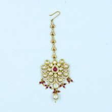 Kundan Ruby Maang Tikka 10788-6562