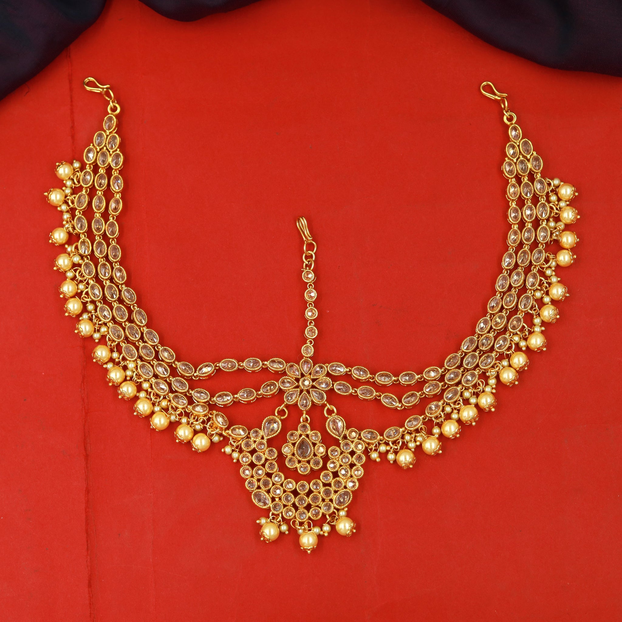 Gold Look Mathapatti 13990-33