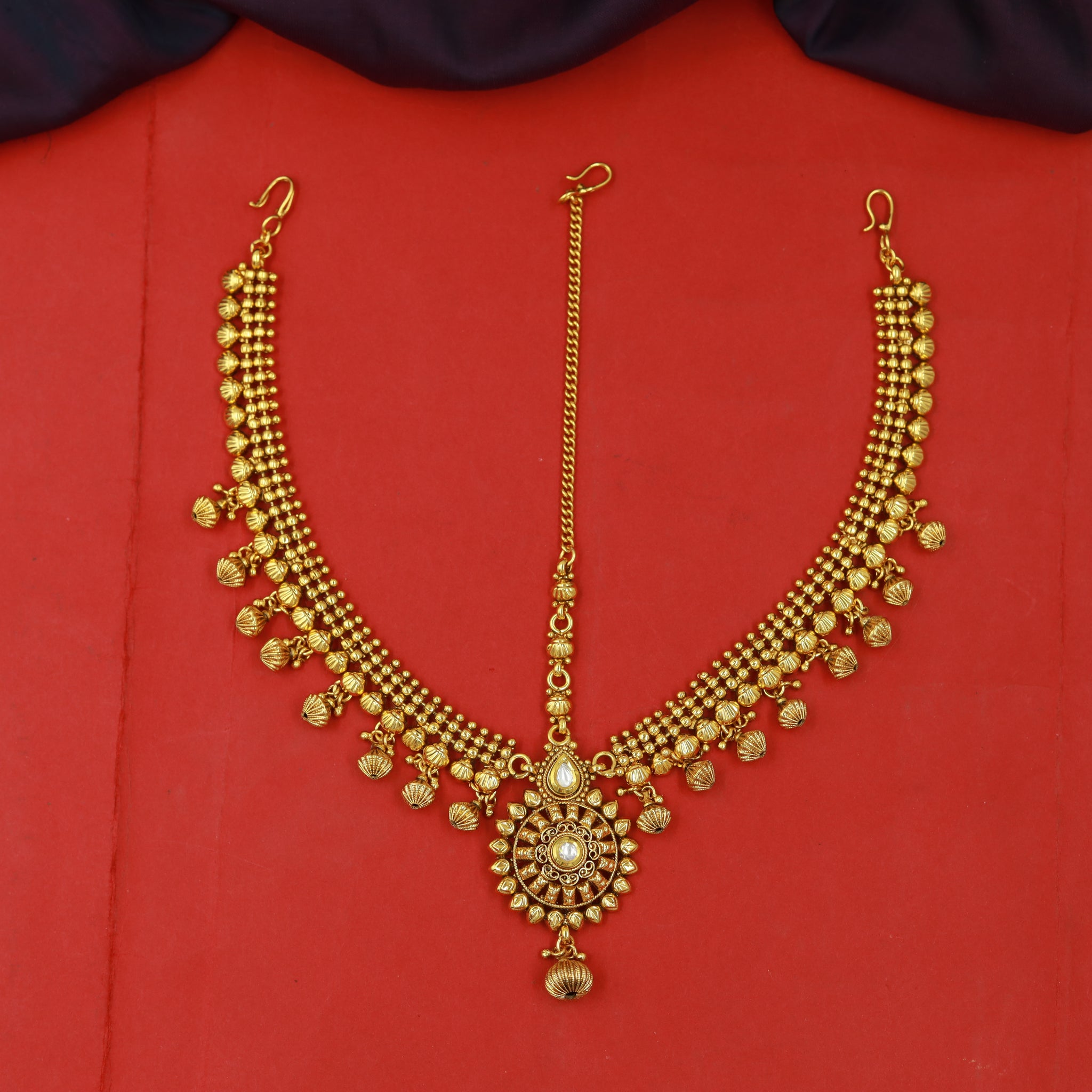 Gold Look Mathapatti 13992-12