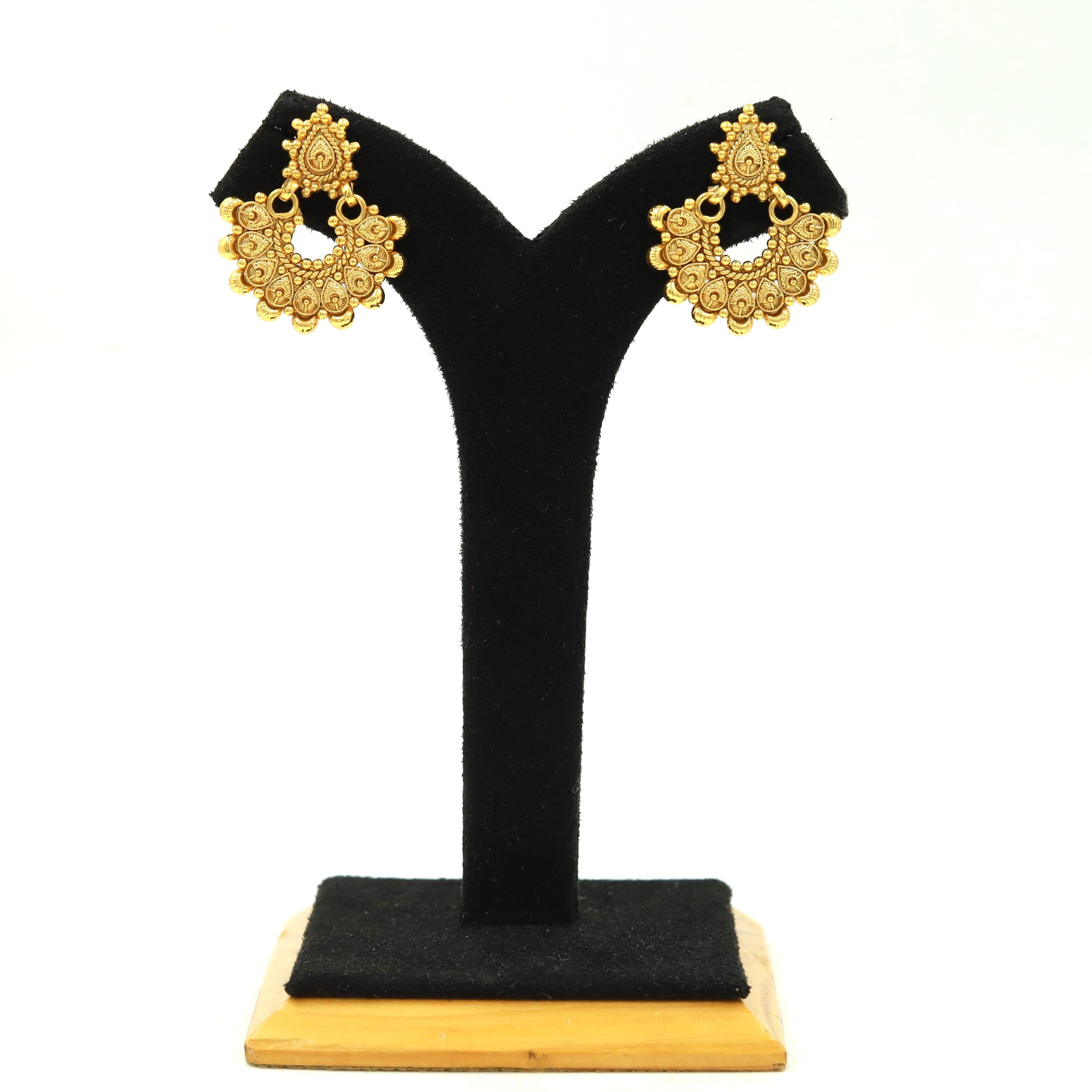 Round Neck Gold Look Necklace Set 16668-33