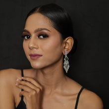 Silver Polish Zircon/AD Earring 6688-69 - Dazzles Jewellery