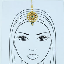 Brown Kundan Maang Tikka 1392-5457