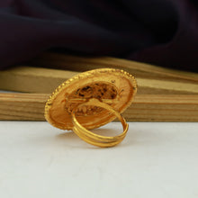 Antique Gold Finish Adjustable Ring 1405-100