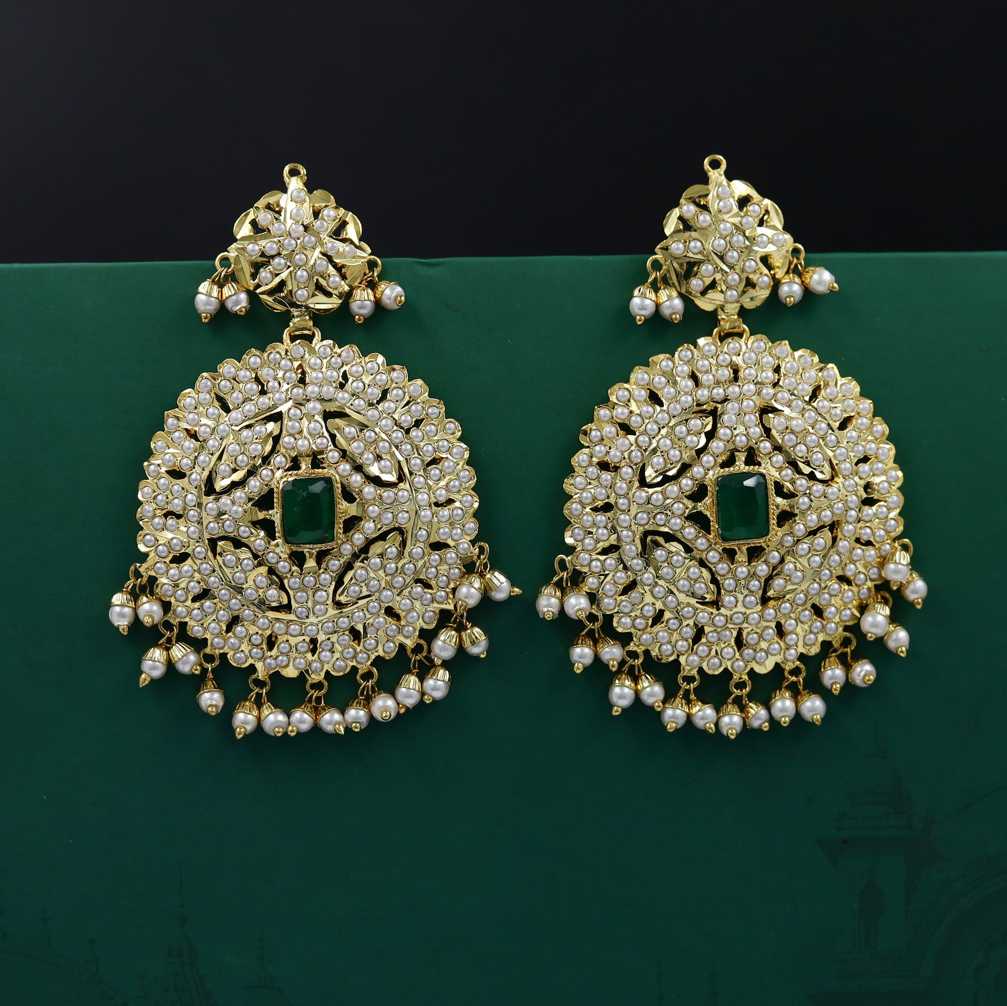 Jadau Earring Danglers 8382-73