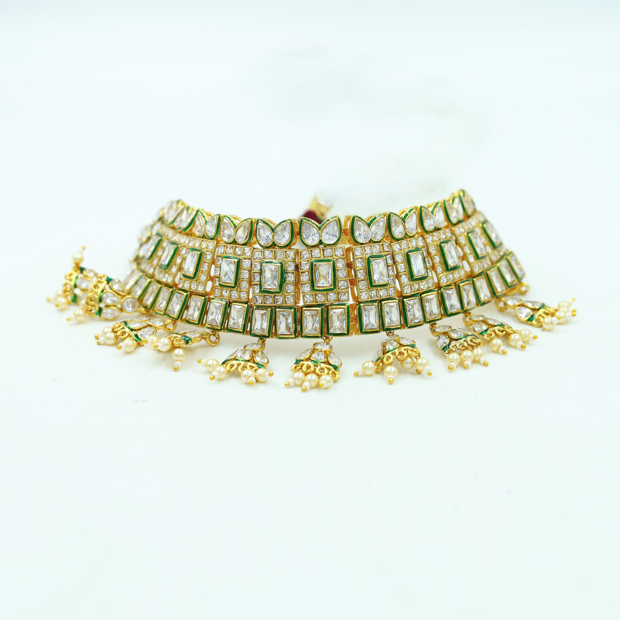 Choker Polki Necklace Set 4455-21
