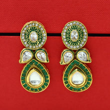 Round Neck Polki Necklace Set 1000-21