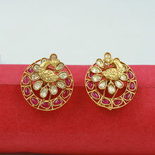 Ruby Kundan Tops/Studs 20061-7245