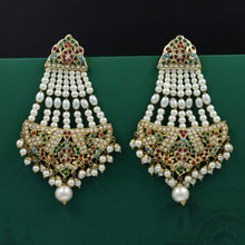 Navratna Jadau Pearl Earring 19184-6366