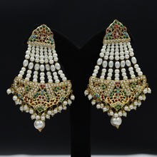 Navratna Jadau Pearl Earring 19184-6366