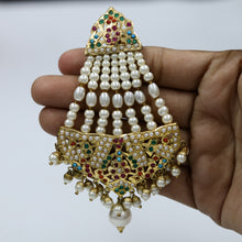 Navratna Jadau Pearl Earring 19184-6366