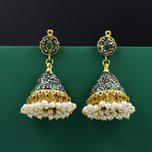 Green Jadau Earring 8213-2053