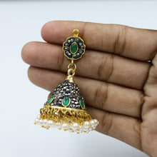 Green Jadau Earring 8213-2053