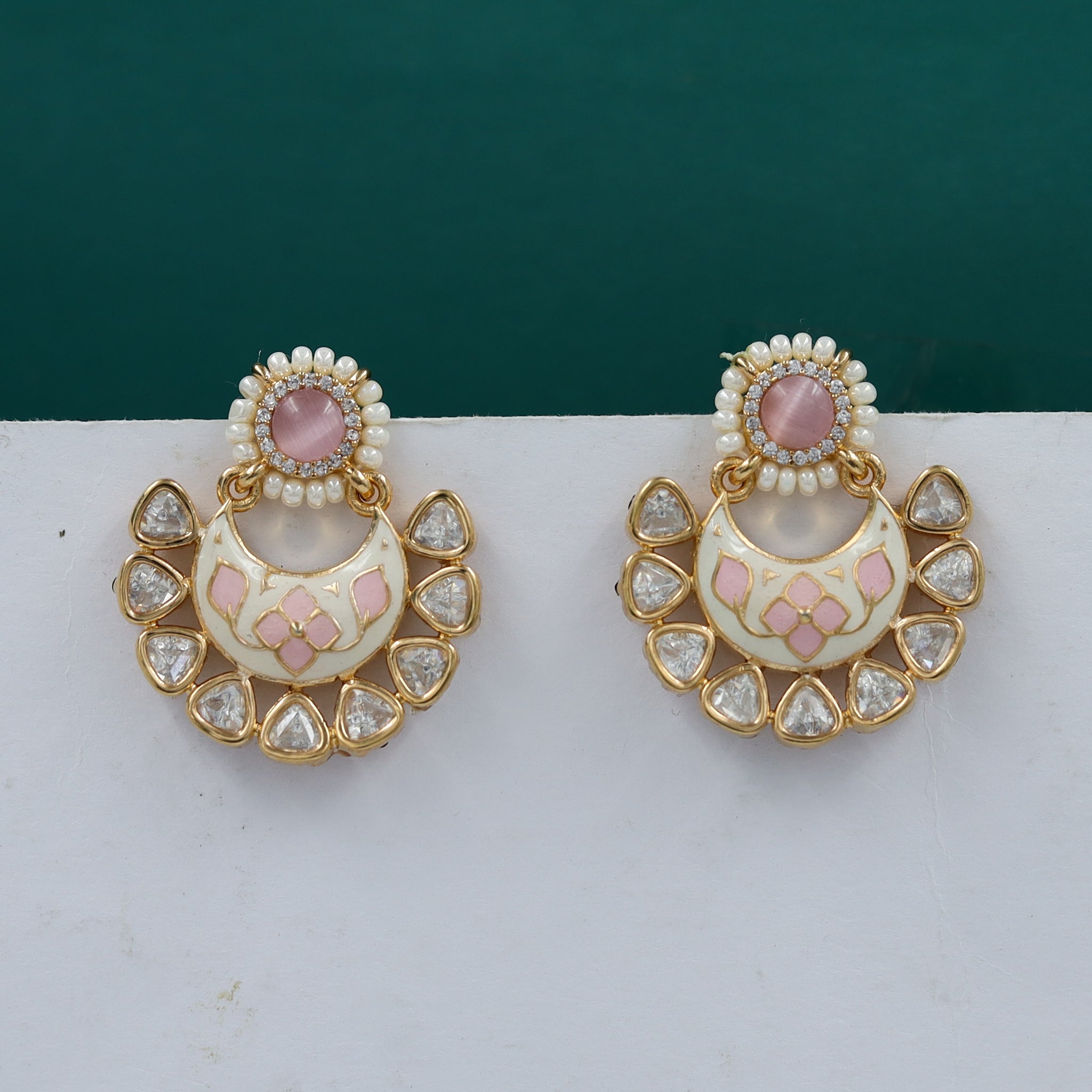 Chandbali Kundan Earring 11484-83