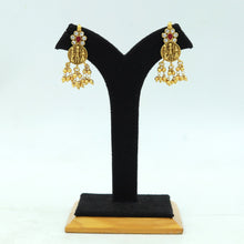 Ruby Green Temple Necklace Set 16984-4132