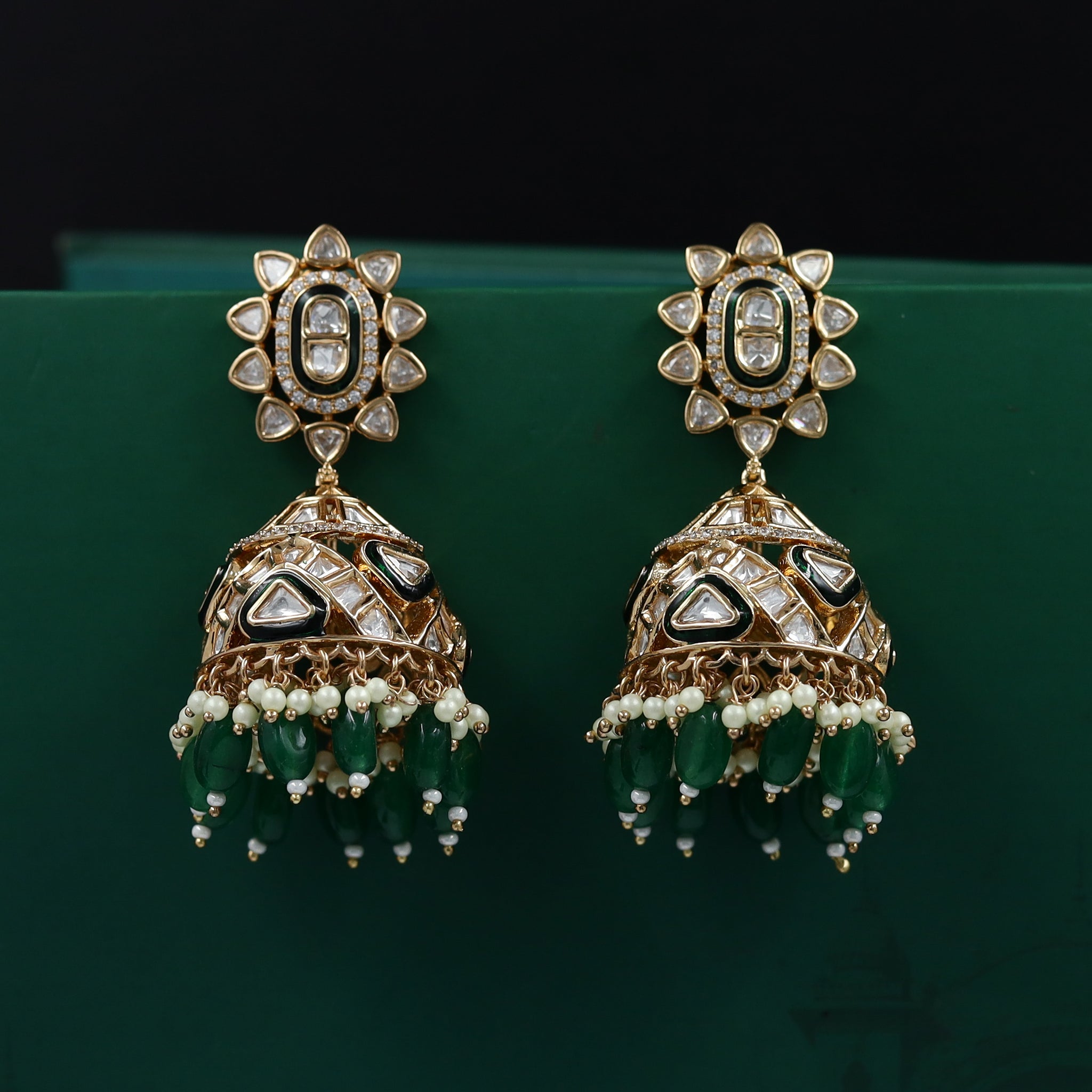Jhumki Kundan Earring 11502-34