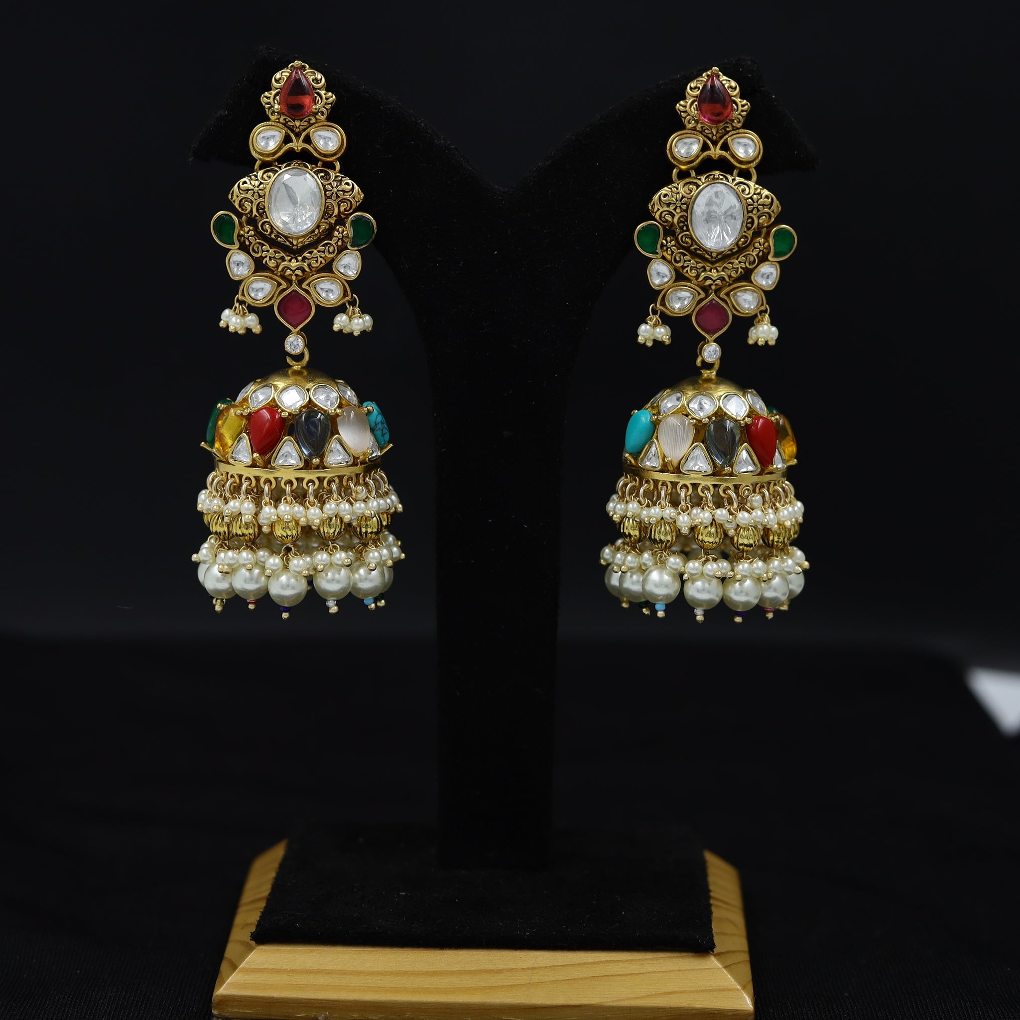 Jhumki Kundan Earring 11523-34