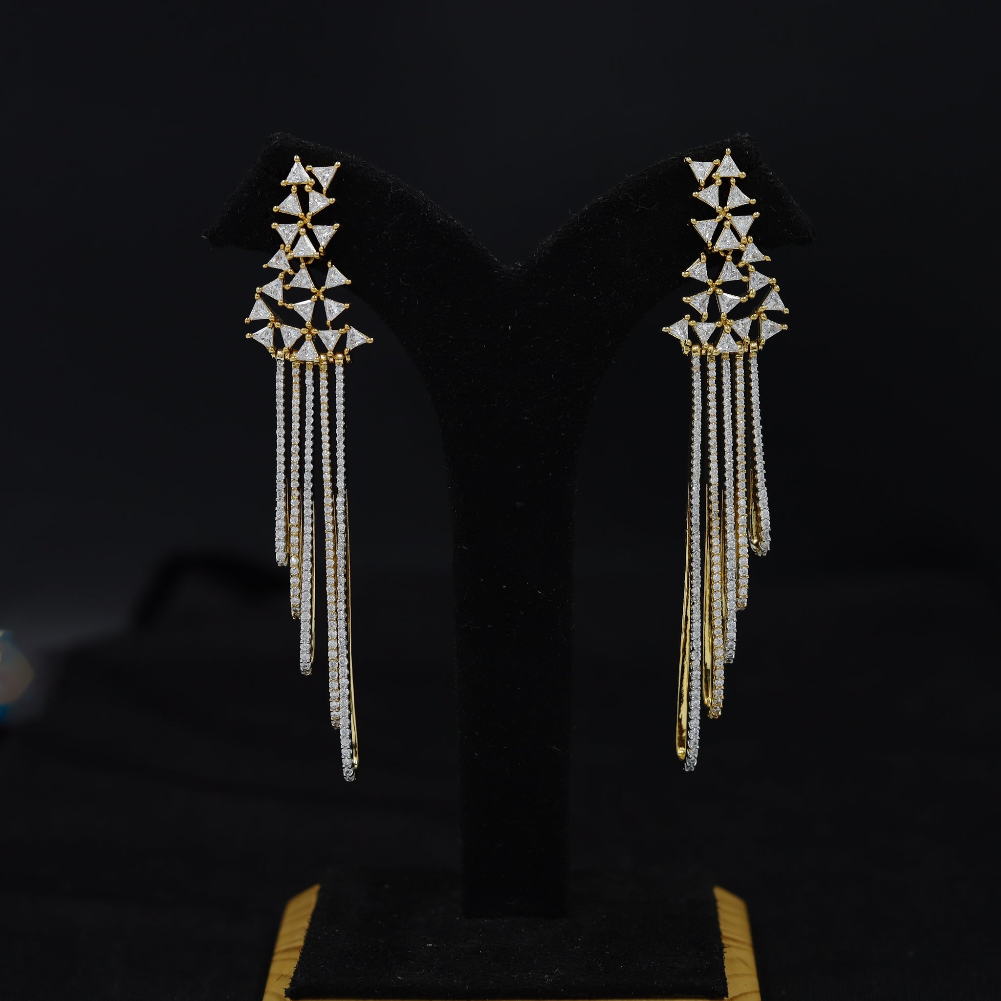 Danglers Zircon/AD Earring 11486-34