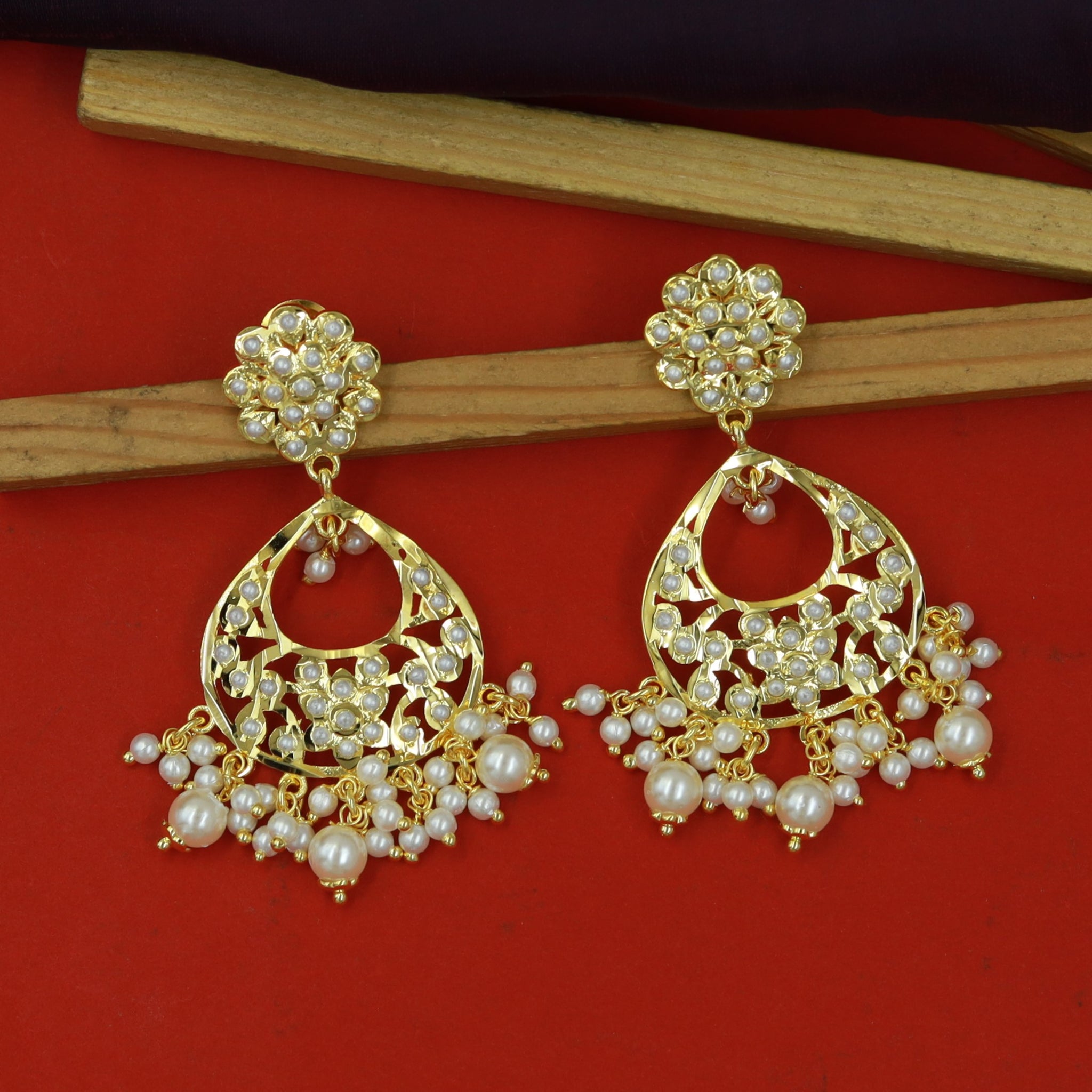 Chandbali Jadau Earring 16984-48