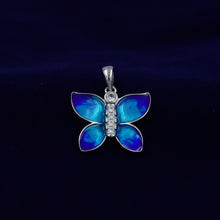 Pure 925 Hallmarked Butterfly Silver Pendant Set 14299-22