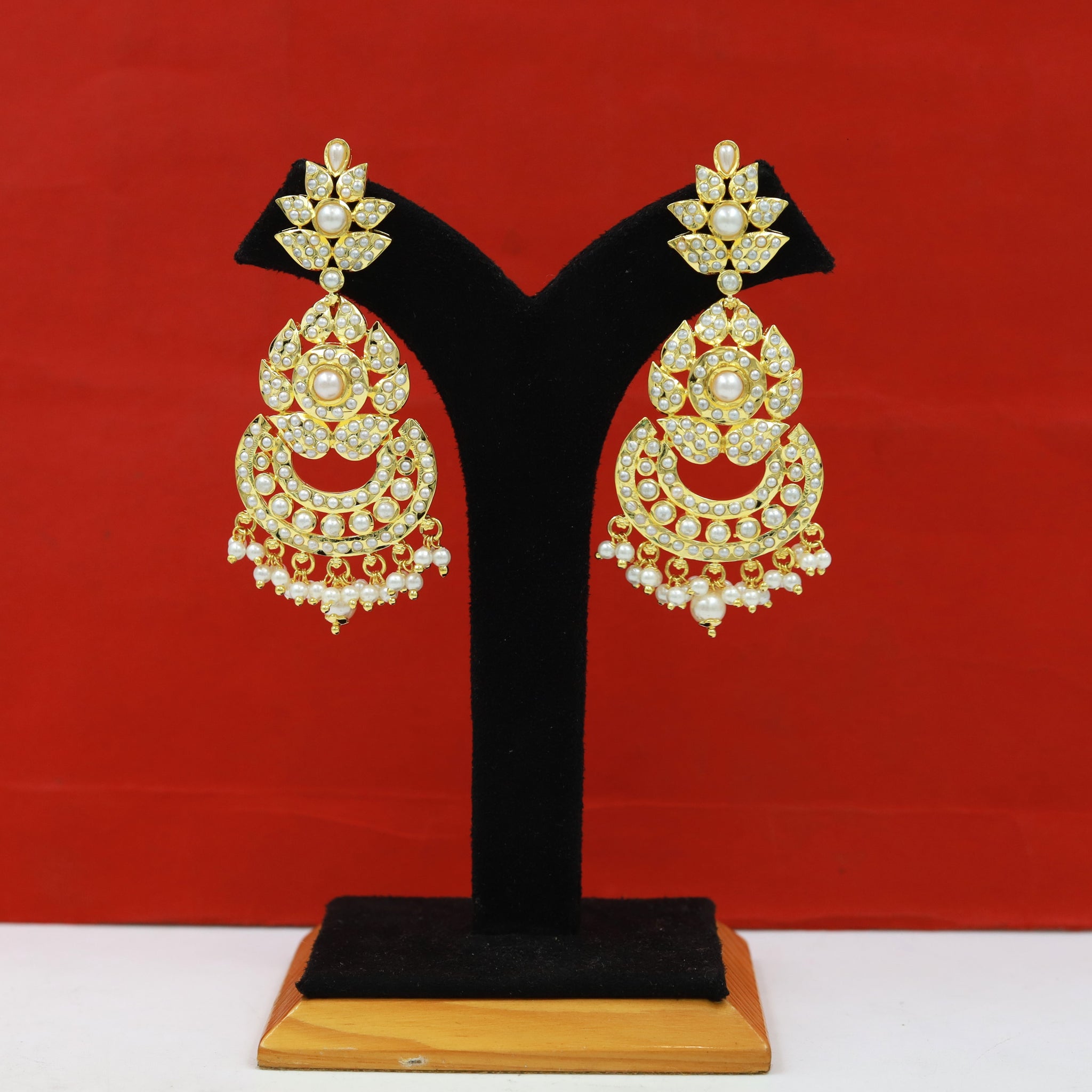 Chandbali Jadau Earring 17009-48