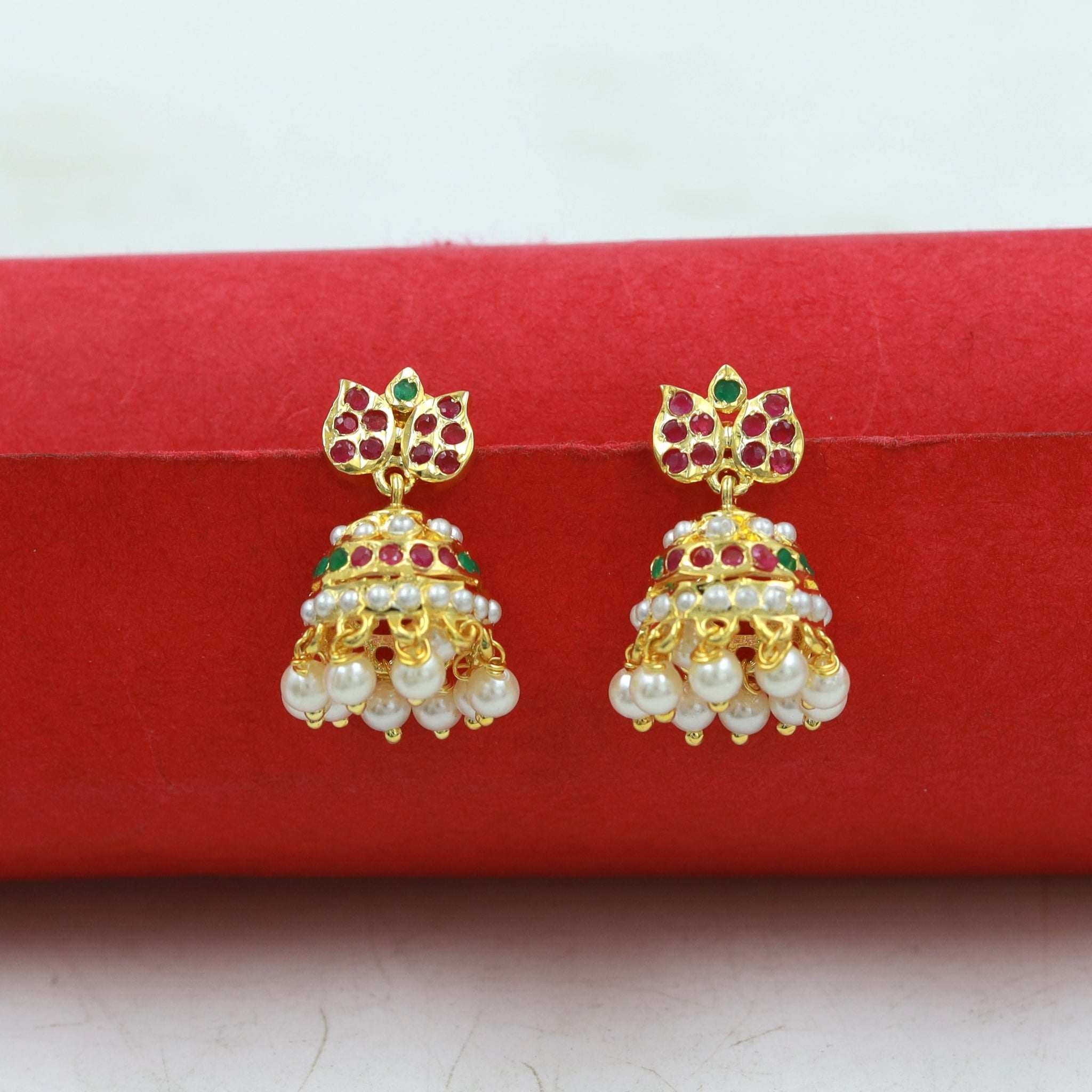 Jhumki Jadau Earring 16978-48