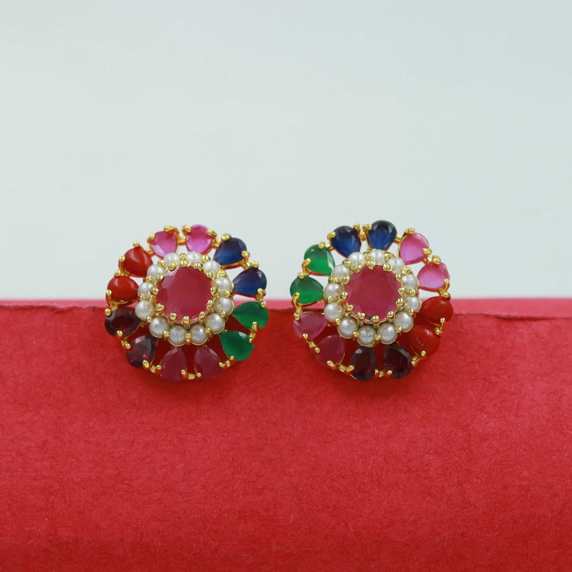 Tops/Studs Jadau Earring 16973-48