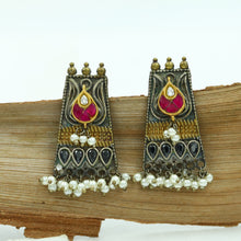 Round Neck Oxidized Necklace Set 4724-59