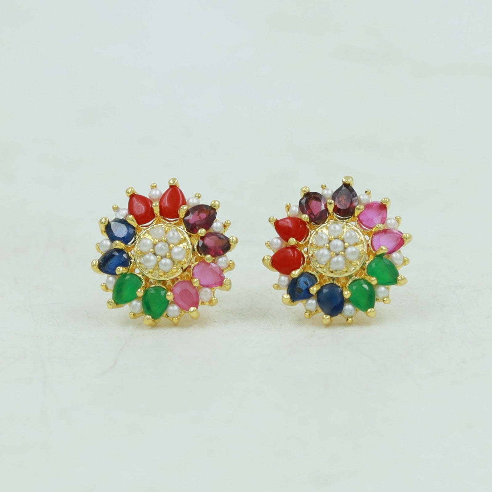 Tops/Studs Jadau Earring 16968-48