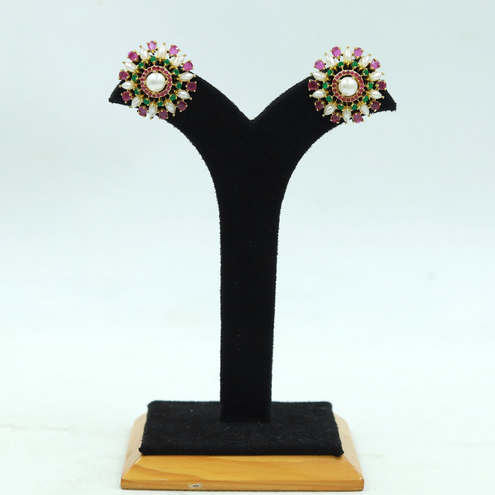 Tops/Studs Jadau Earring 16983-48