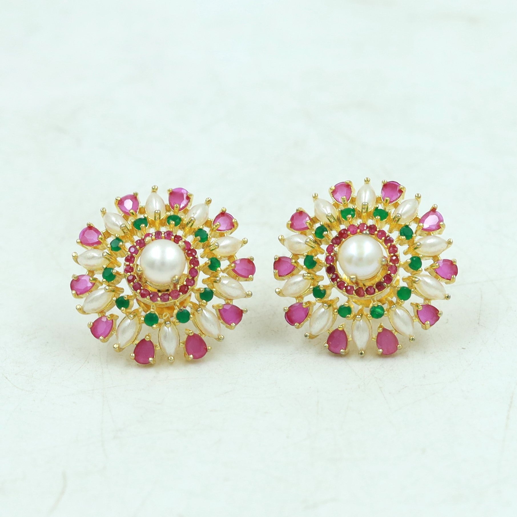 Tops/Studs Jadau Earring 16983-48