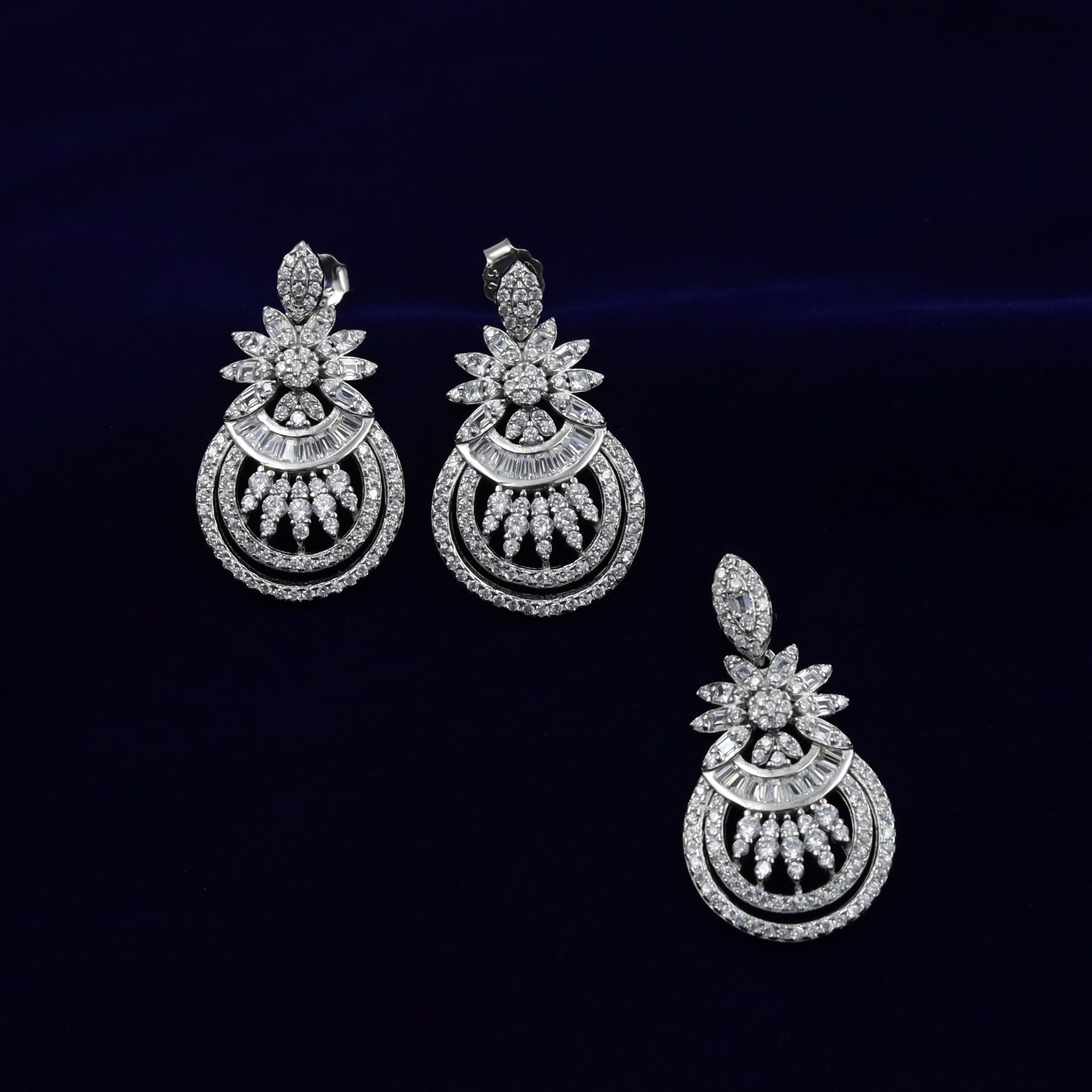 Pure 925 Hallmarked Silver Pendant Set 14410-22