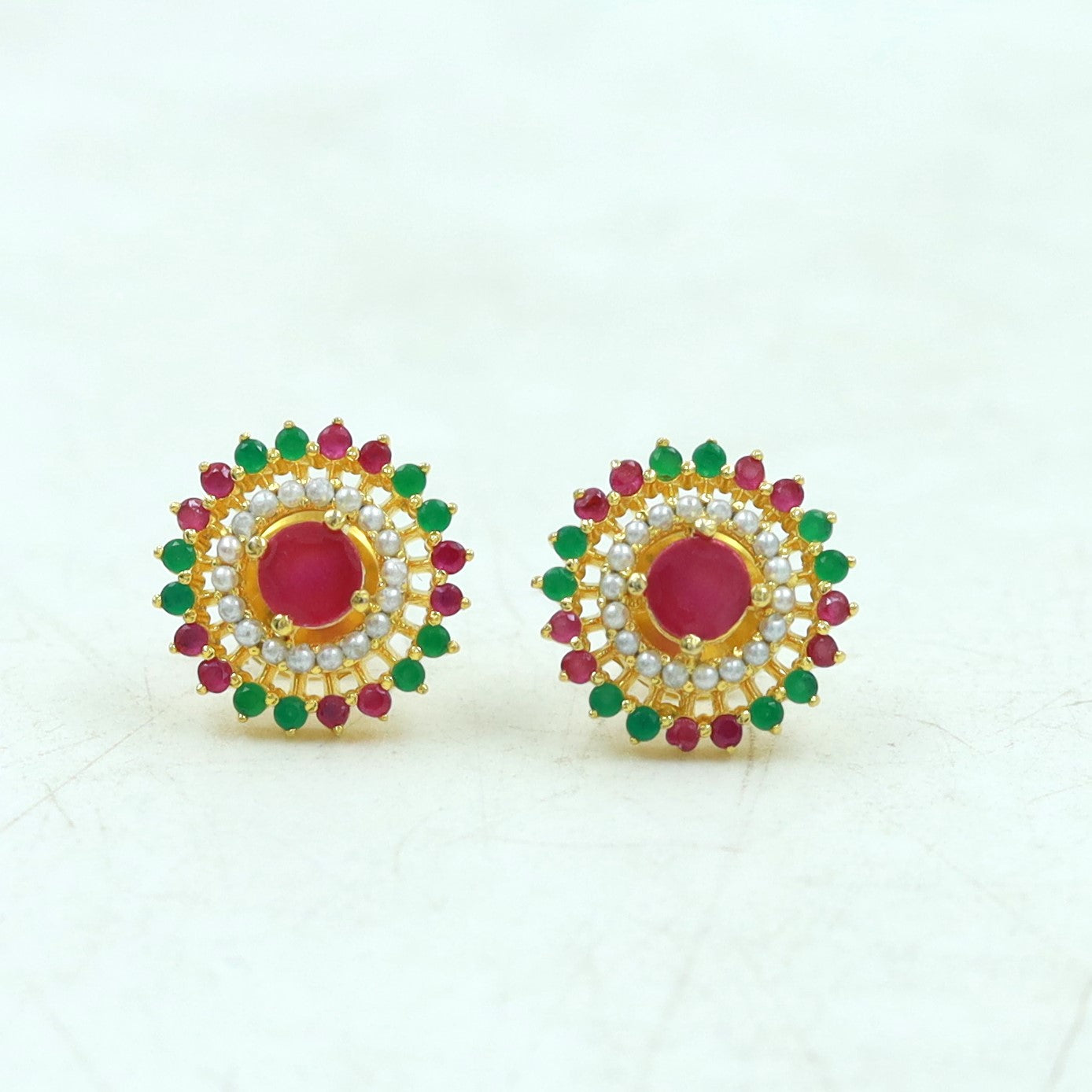 Tops/Studs Jadau Earring 16967-48