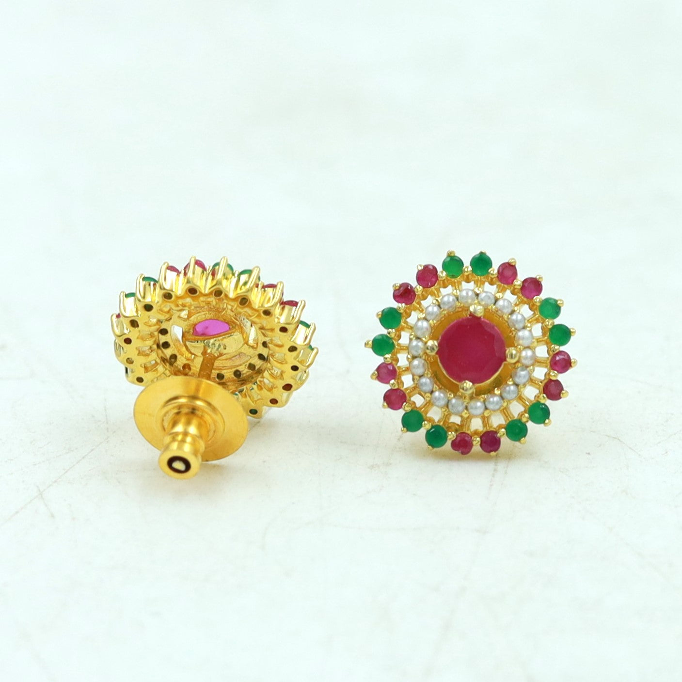 Tops/Studs Jadau Earring 16967-48