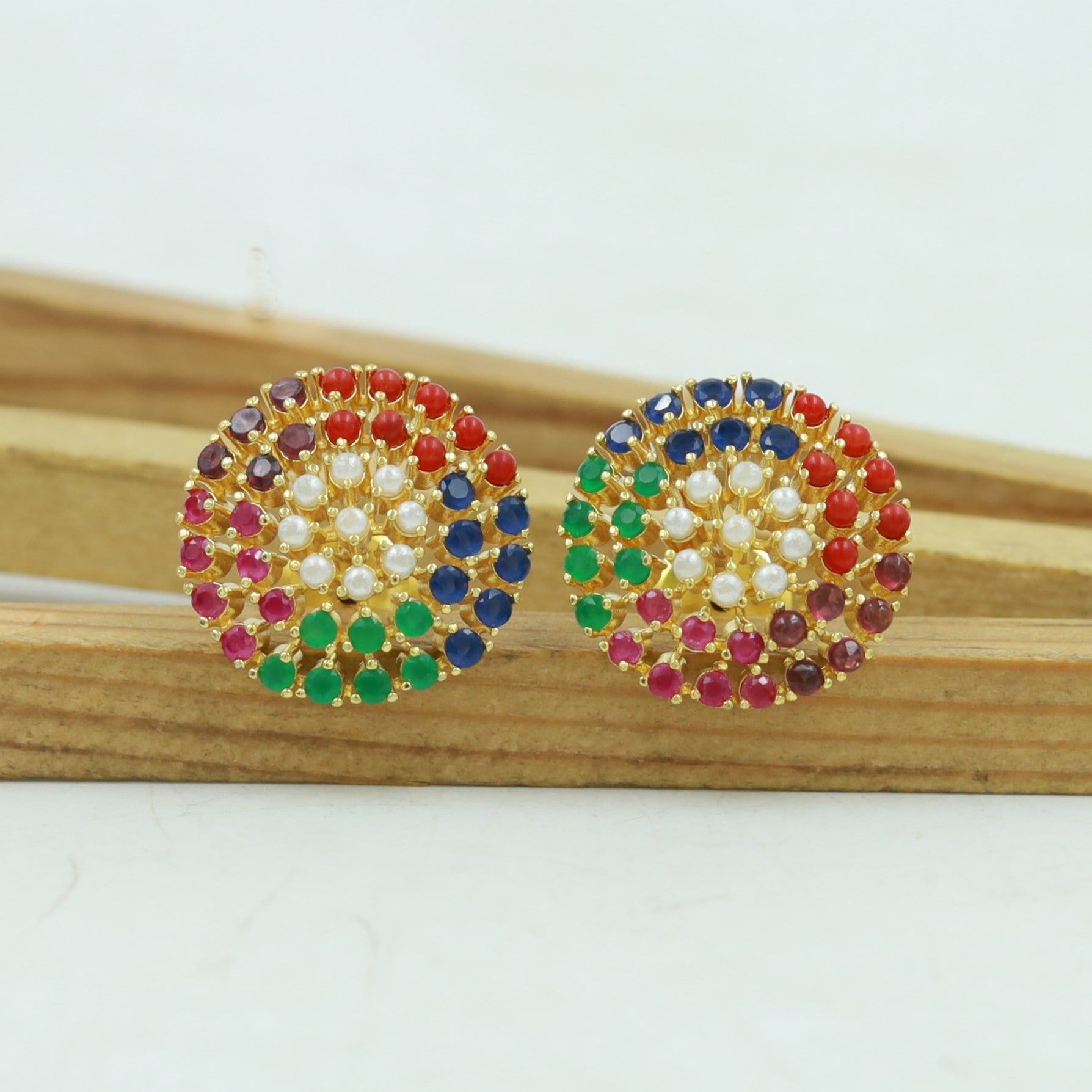 Tops/Studs Jadau Earring 16971-48