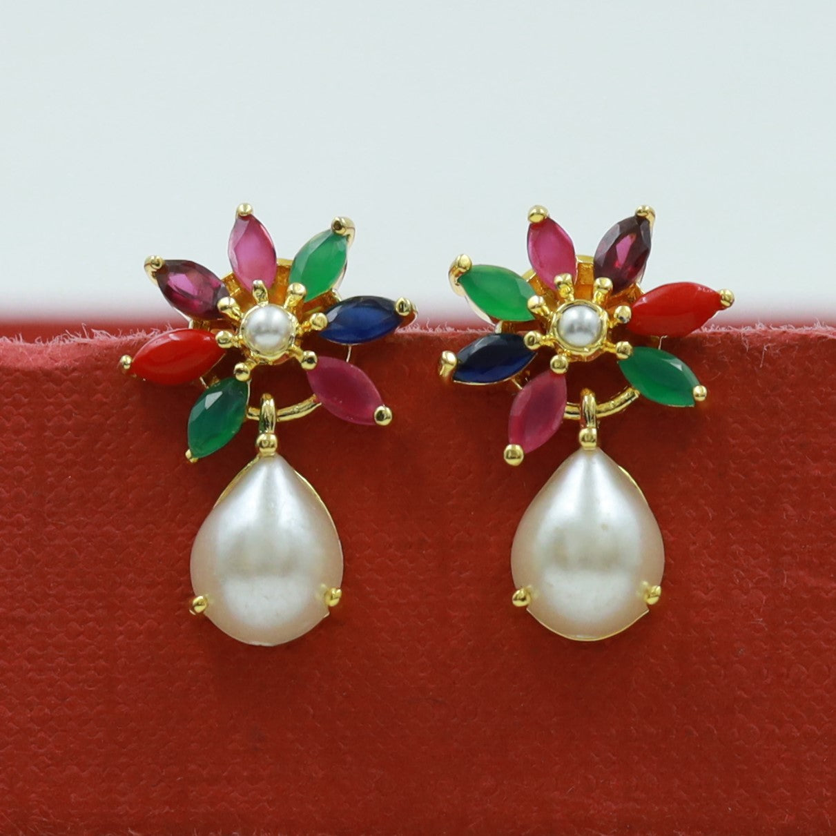 Light Jadau Earring 16962-48
