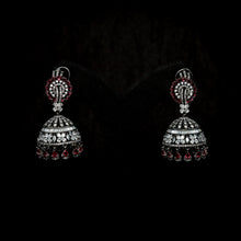 Ruby Zircon/AD Earring 18338-5520 - Dazzles Jewellery