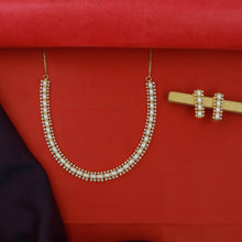 Round Neck Jadau Necklace Set 17001-48