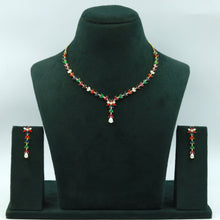 Round Neck Jadau Necklace Set 16995-48