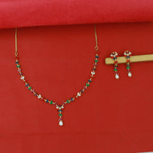 Round Neck Jadau Necklace Set 16995-48