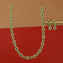 Long Neck Jadau Necklace Set 17019-48