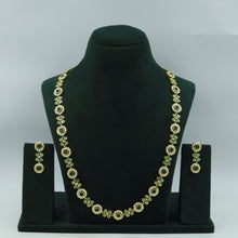 Long Neck Jadau Necklace Set 17019-48