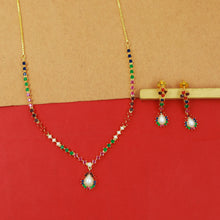 Round Neck Jadau Necklace Set 16990-48