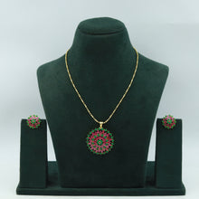 Traditional Jadau Pendant Set 16991-48